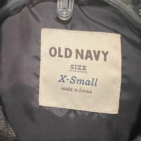 Old Navy Gray Tweed Puffer Vest XS - Picture 3 of 3